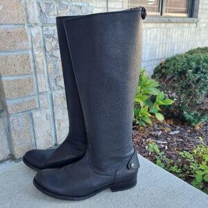 Frye Melissa Black Leather Boots Women's Size 8.5